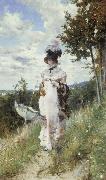 Giovanni Boldini Afternoon Stroll oil